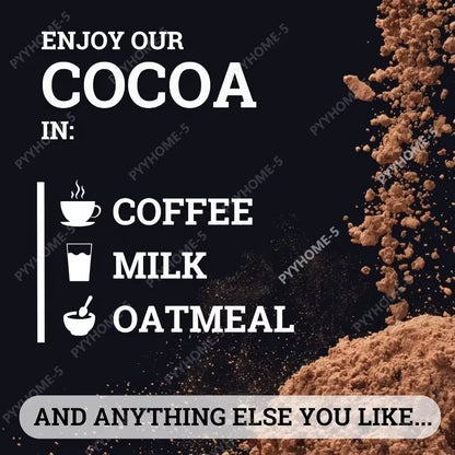 1/2/3 Bottles Sugar-Free Cocoa Powder Contain 1200Mg Trace Elements with Milk Yogurt or Smoothies for Consumption