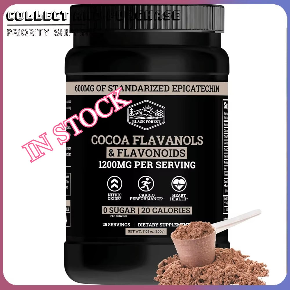 1/2/3 Bottles Sugar-Free Cocoa Powder Contain 1200Mg Trace Elements with Milk Yogurt or Smoothies for Consumption