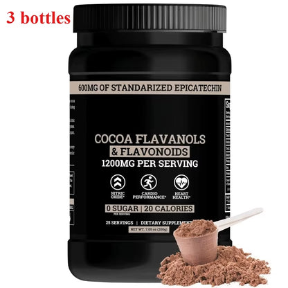 1/2/3 Bottles Sugar-Free Cocoa Powder Contain 1200Mg Trace Elements with Milk Yogurt or Smoothies for Consumption